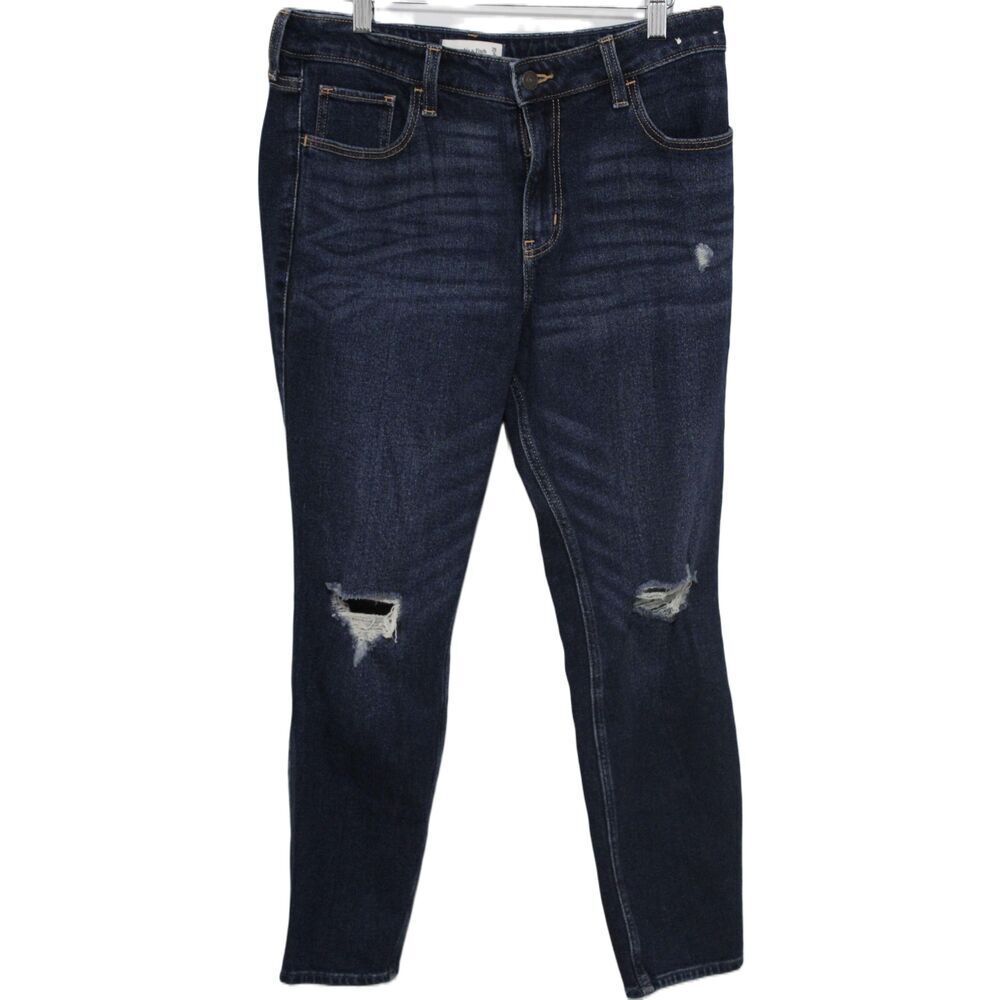Women's Abercrombie & Fitch The Skinny High Rise Blue Denim Jeans Size 29 / 8 R
